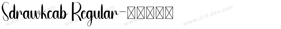 Sdrawkcab Regular字体转换